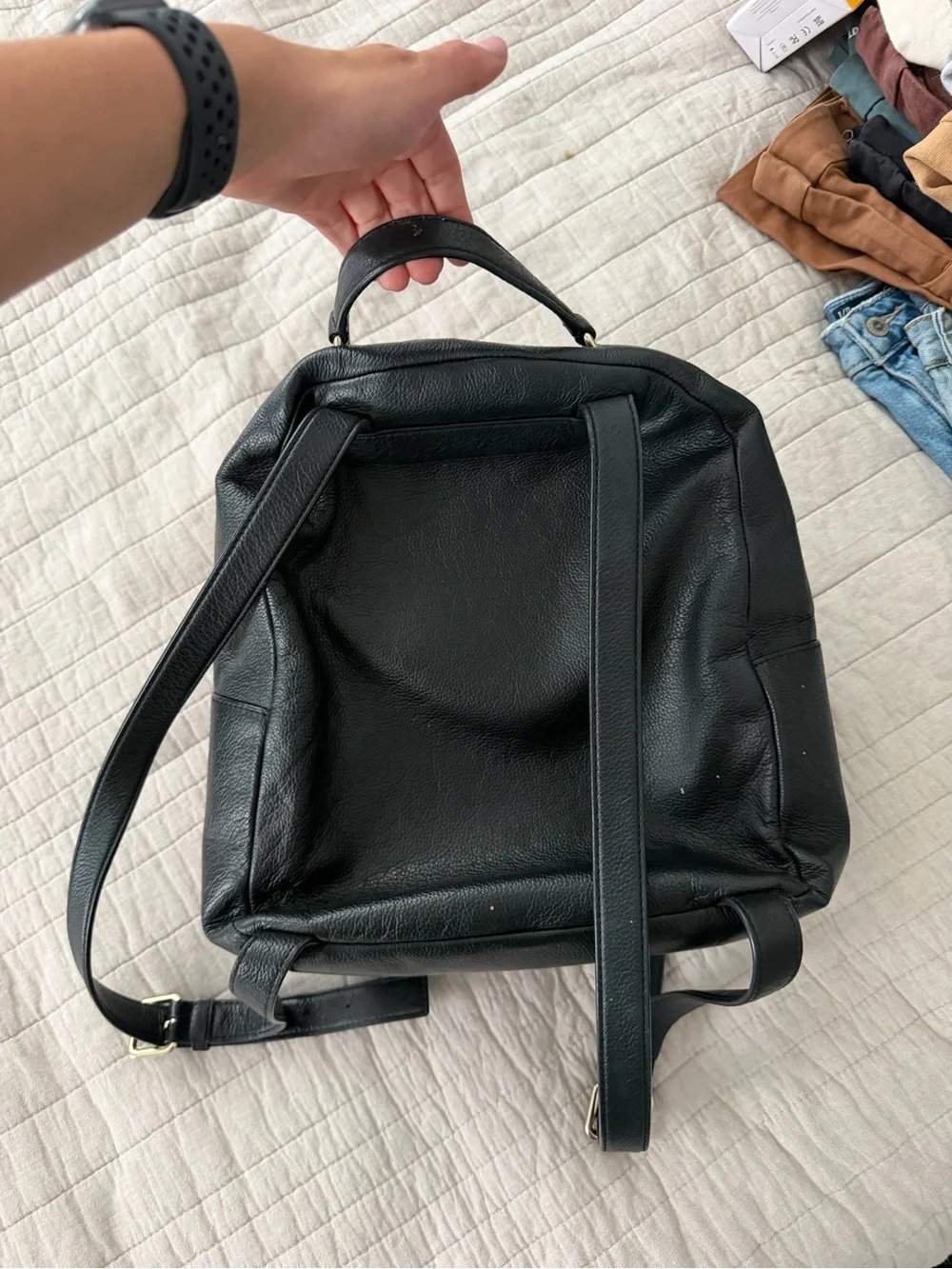 kate spade compact pebbled